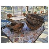 5 hanging plant baskets