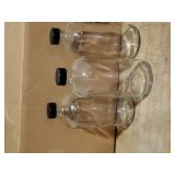 16oz Clear Glass Bottles With Cap