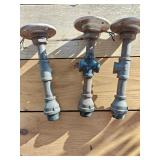 (3) Industrial Pipe Light Fixtures 11"