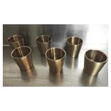 (6) Stainless Insulated Korean Coffee Cups Gold