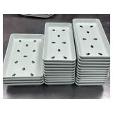 (25) Pcs Light green melamine sushi neta plate