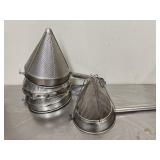 (4) Stainless China Cap Strainers