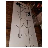 (2) 42 inch, long meat hooks holders and 2 meat