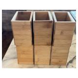 (6) 5 1/4"x 3 1/4"x 4.5" Wooden Storage Boxes