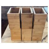 (6) 5 1/4"x 3 1/4"x 4.5" Wooden Storage Boxes