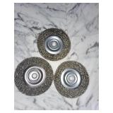 (3) 6" Wire Wheels