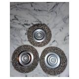 (3) 6" Wire Wheels