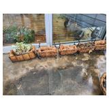 (5) Metal Rectangle Planters