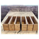 10.5"x3.5"x4.5" Wooden Storage Boxes