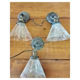 (3) Hardwired Cone Lights w/ Bulb
