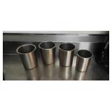 (4) Stainless Inset Pans 5x7D & 4x6D