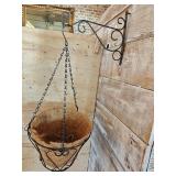 (2) 9" Hanging Planters with Metal Wall Hangers