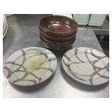 (6) Assorted Plates 7.5" & Bowls 6"
