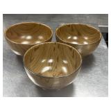 (3) Mino Ware Japanese Ceramics 6" Donburi Bowl