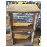 20.5"x 13.5"x36" handmade reclaimed wood side