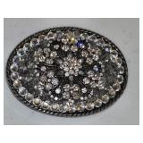 Oval Rhinestone Beltbuckle