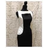 David Meisterï¿½ Black and White Block Dress Size