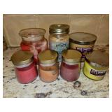 (7) Jarred Candles