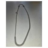 36" Rhinestone & Silver Beaded Belt