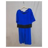 Robert Rodriguez Blue Silk Flare Leg Pantsuit