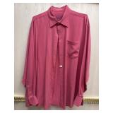 Sz: XL, Bugatchi Uomo, Menï¿½s Pink Long Sleeve