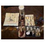 Glass Wine Cheese Board, Table Cloth Weights,