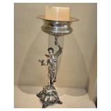 Antique Silver-plated Figural Centerpiece, l