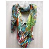 Sz:10, Gideon Oberson Colorful Swimsuit & Cover-Up