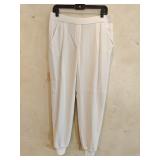 MD Elie Tahari White Joggers Elastic Waist