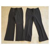 (2) Sz 8 White House Black Market Flare Pants