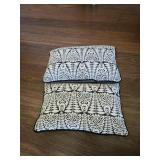 (2) 19"ï¿½12" ARHAUS Off White Linen Elegant Hand