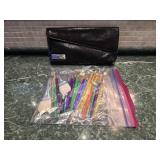 Nice Black Thierry Mugler Leather Clutch w