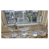 (1) Crystal Red Wine Glass, Brandy Sniffer, (2)