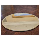 12"x15" Oval Beveled Mirror Display Plate