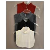 (4) Turtleneck Dickies, also known as Detachable