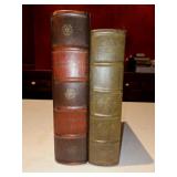 (2) Wooden Book Storage Boxes