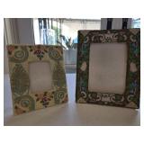 (2) Specialty Beaded Frames by Christiana