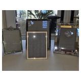 (3) Enamel Frames & (1) Mirrored Frame