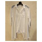 NWT SM Evelyn Ritchie Silver White Blouse & Cami