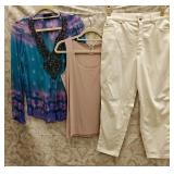 Hale Bob Beaded Silk Top, Wolford Tank, Escada