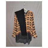 Sz Small Nic & Zoe Blouse & Black Leggings