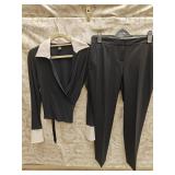 MD/8 Wrap Top & Black Slacks