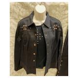 Sz 8 Christine Philipe  Denim Jacket & Jean Set w/