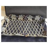 Bronze Wrought Iron Grapevine Serving Tray with a