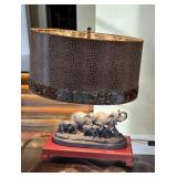 Black Forest Company Elephant Table Lamp with a