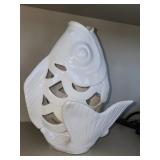 9" 2 Piece Ceramic Fish Sculpture