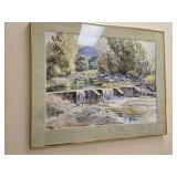 34"ï¿½28" Framed Watercolor