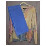 Sz Small VERY Soft A.Z.I Floral Sweater + Sz 8