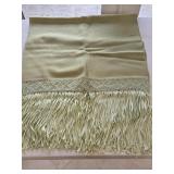 24x82 Green Fringed Scarf