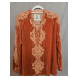 Sz Small Johnny Was Pete & Greta Velvet Tunic in
